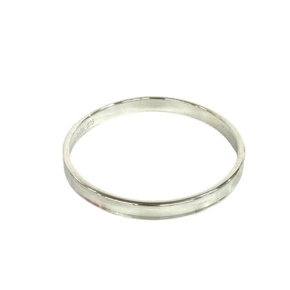 Tiffany & Co Narrow Bangle 925 Sterling Silver Bracelet — view 5