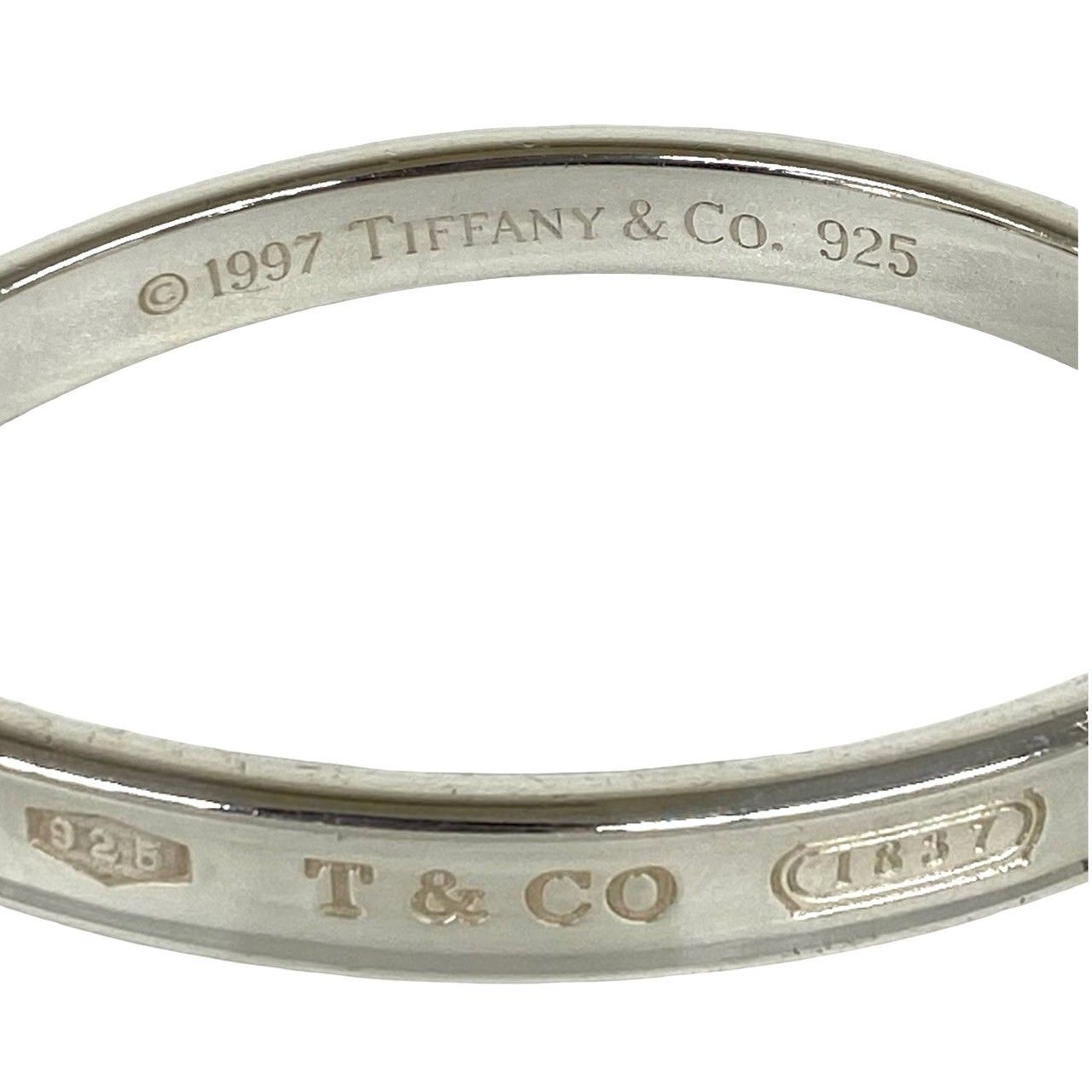 Tiffany & Co Narrow Bangle 925 Sterling Silver Bracelet — view 3