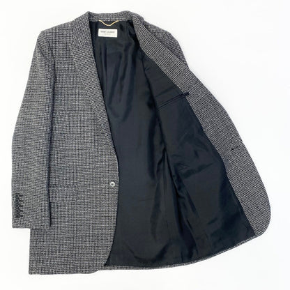 Saint Laurent E8 Tweed Jacket Tailored 36 Gray Wool — view 4