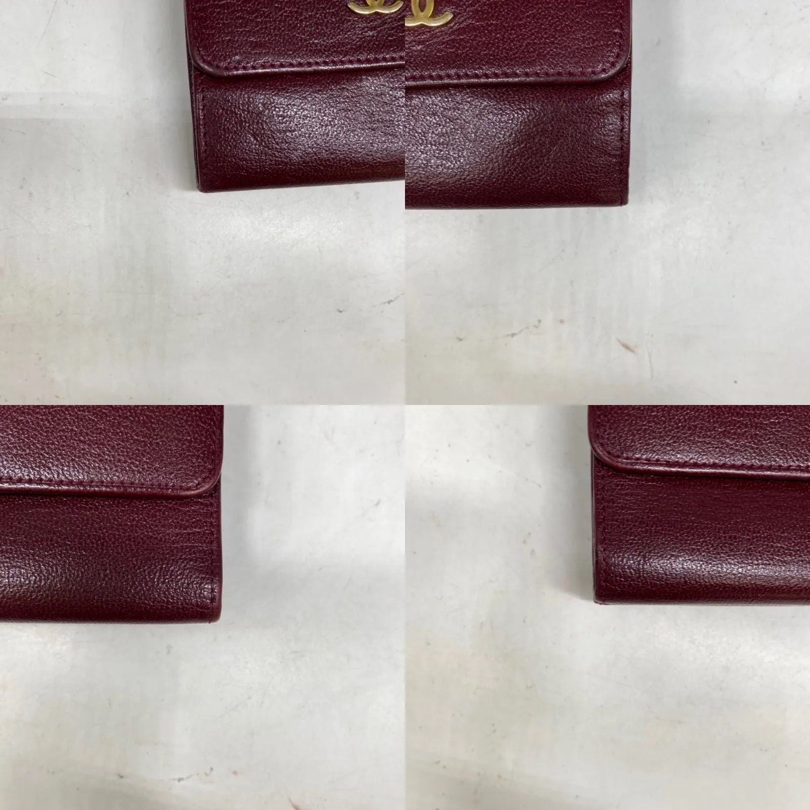 Chanel Wallet Trifold Hook Billfold CC Logo Caviar Leather — view 5