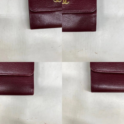 Chanel Wallet Trifold Hook Billfold CC Logo Caviar Leather — view 5