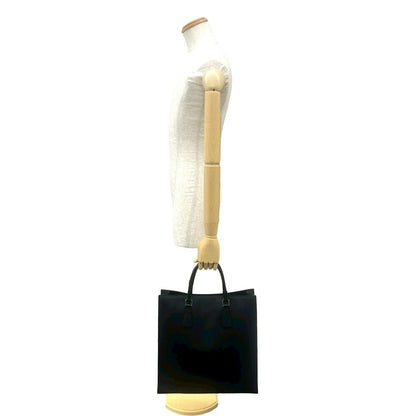 Prada Triangle Logo Saffiano Leather Handbag Mini Tote Business Black — view 2
