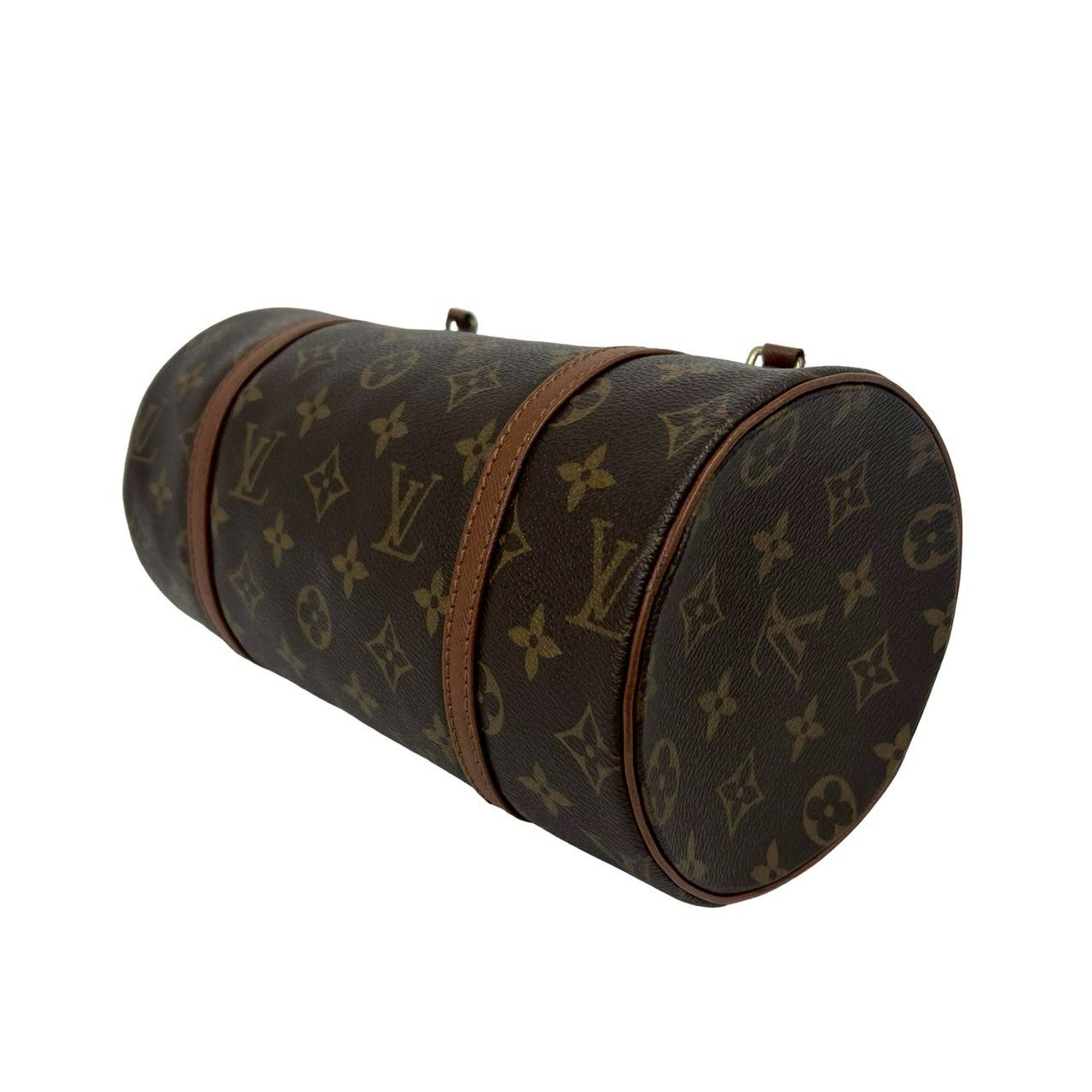 Louis Vuitton Papillon Monogram Leather Mini Boston Bag Brown — view 8