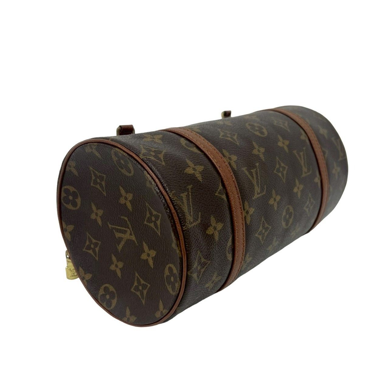 Louis Vuitton Papillon Monogram Leather Mini Boston Bag Brown — view 7