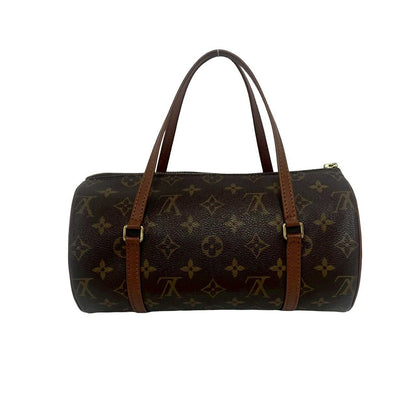 Louis Vuitton Papillon Monogram Leather Mini Boston Bag Brown — view 3