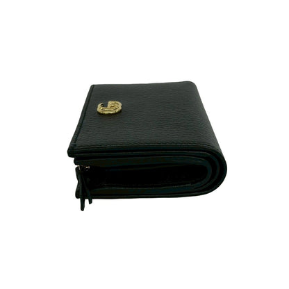 Gucci Double Small Wallet Leather Mini Bifold Black — view 4