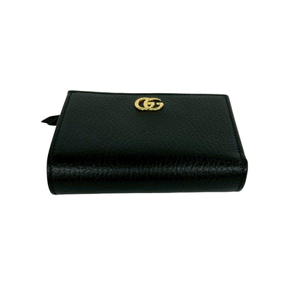 Gucci Double Small Wallet Leather Mini Bifold Black — view 6