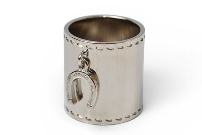 Hermes Scarf Ring Horse Shoe Motif Hoof Silver — view 2