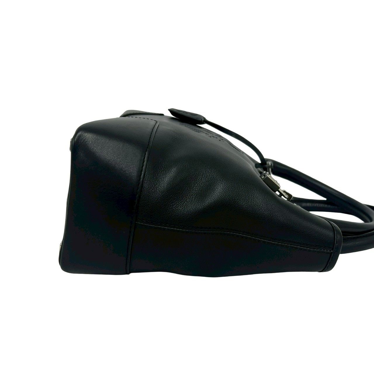 Loewe With Key Anagram Log Leather Handbag Mini Tote Black — view 6