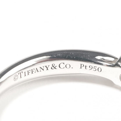 Tiffany & Co Round Brilliant Engagement Ring Platinum Harmony Silver — view 4