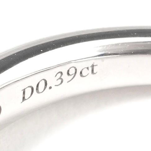 Tiffany & Co Round Brilliant Engagement Ring Platinum Harmony Silver — view 5