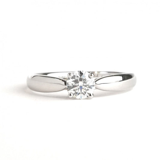 Tiffany & Co Round Brilliant Engagement Ring Platinum Harmony Silver