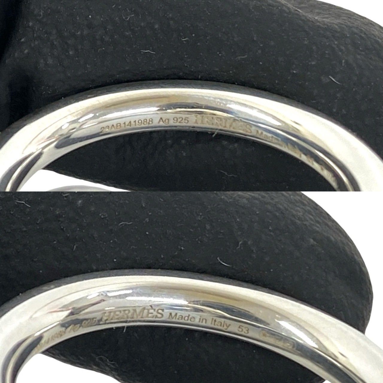 Hermes Echappee 925 Sterling Silver Ring — view 3
