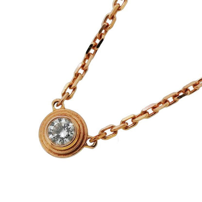 Cartier Necklace Damier XS 18k Pink Gold Diamond