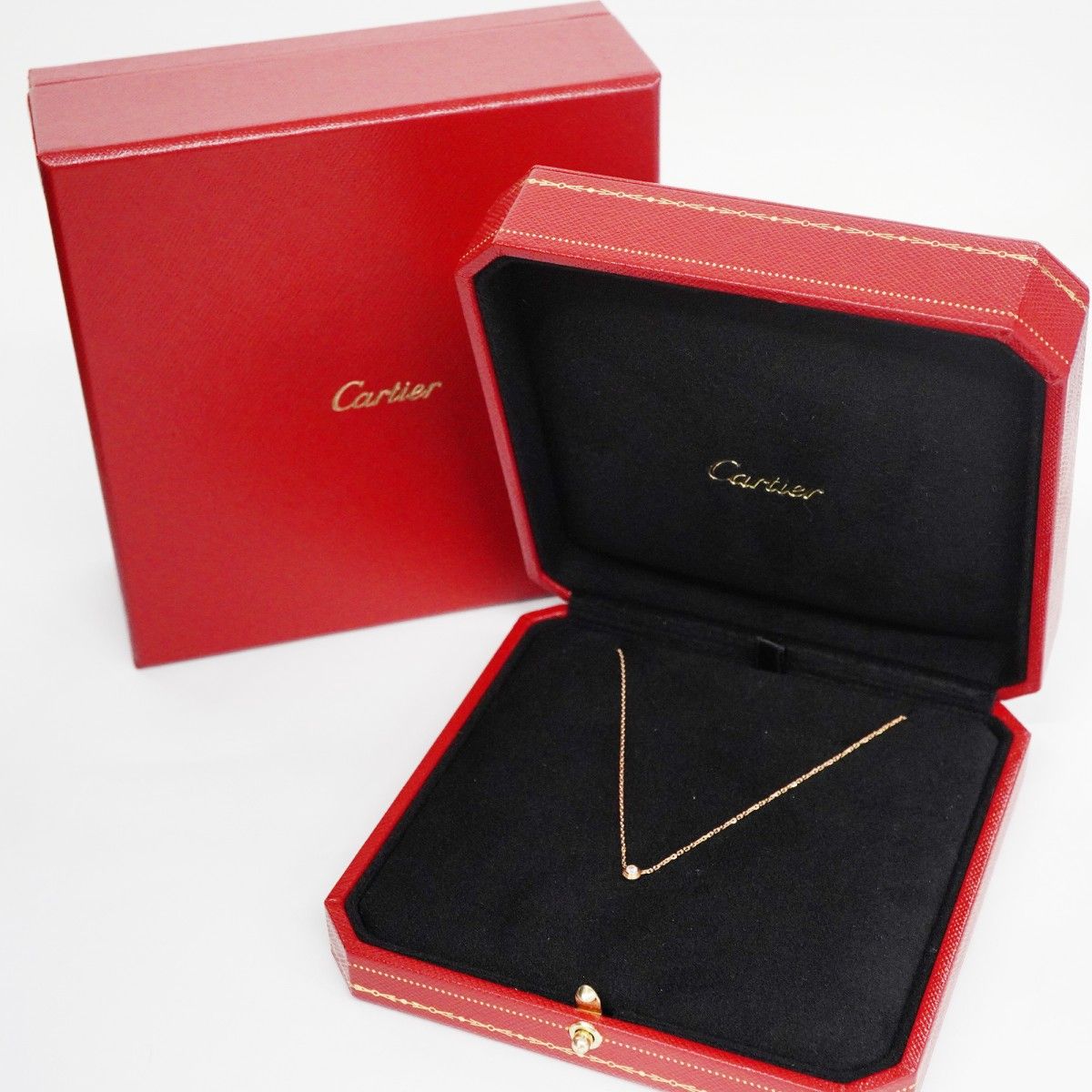 Cartier Necklace Damier XS 18k Pink Gold Diamond — view 7