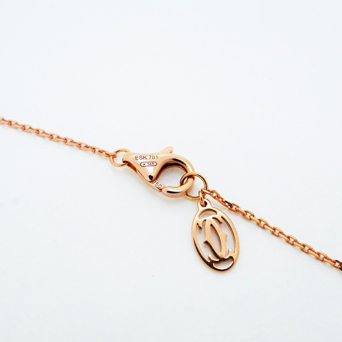 Cartier Necklace Damier XS 18k Pink Gold Diamond — view 5
