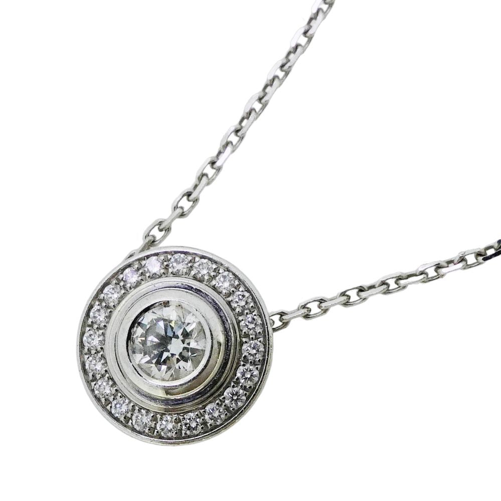 Cartier Necklace Damier 18k White Gold Diamond