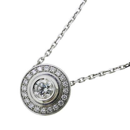 Cartier Necklace Damier 18k White Gold Diamond