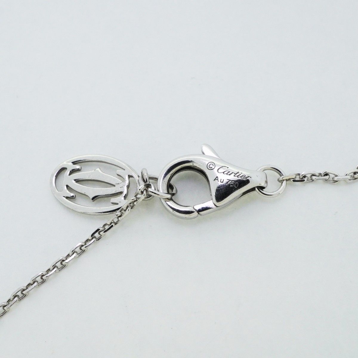 Cartier Necklace Damier 18k White Gold Diamond — view 4