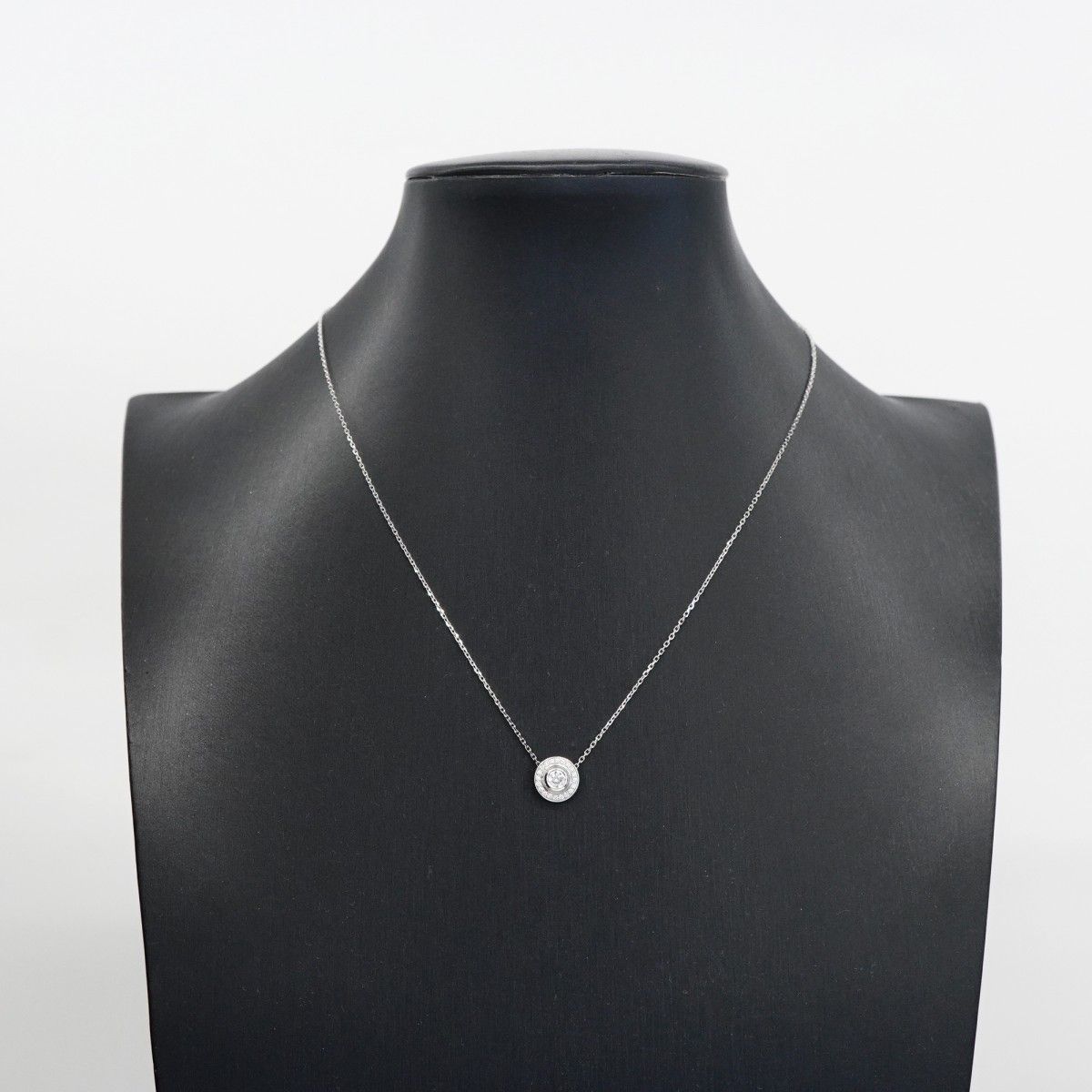 Cartier Necklace Damier 18k White Gold Diamond — view 6