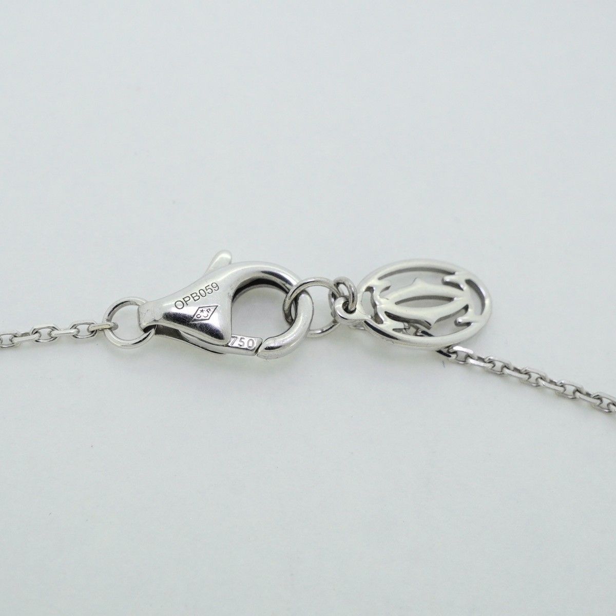 Cartier Necklace Damier 18k White Gold Diamond — view 5