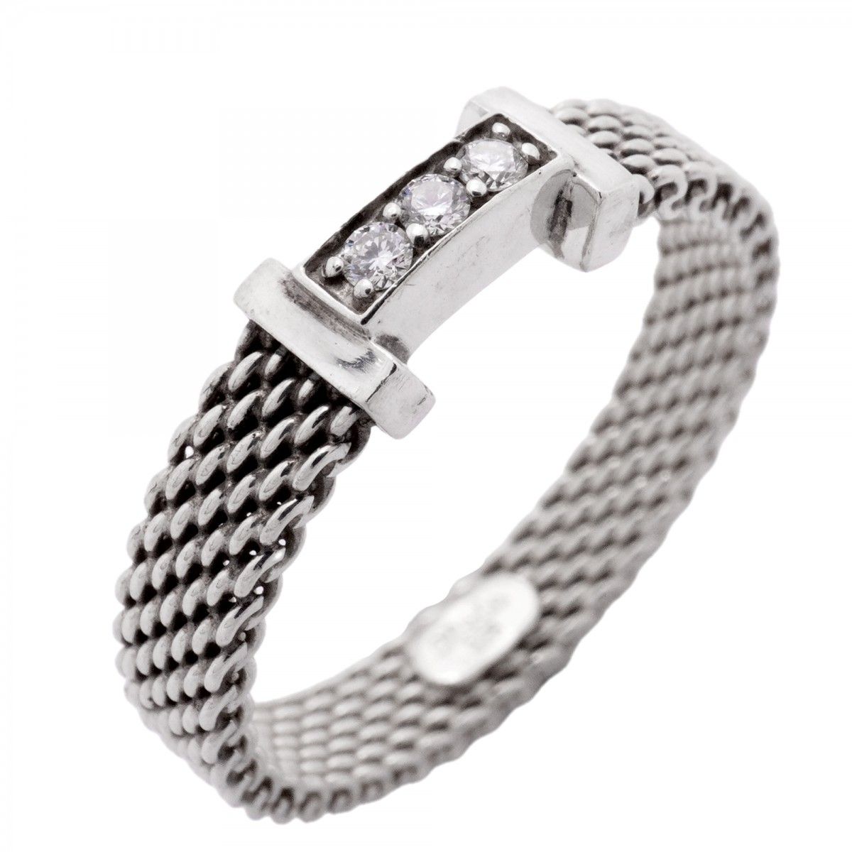 Tiffany & Co Ring Somerset 925 Sterling Silver Diamond