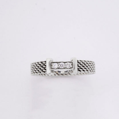 Tiffany & Co Ring Somerset 925 Sterling Silver Diamond — view 2