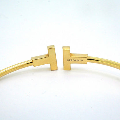 Tiffany & Co Bangle T Wire 18k Yellow Gold Bracelet — view 5
