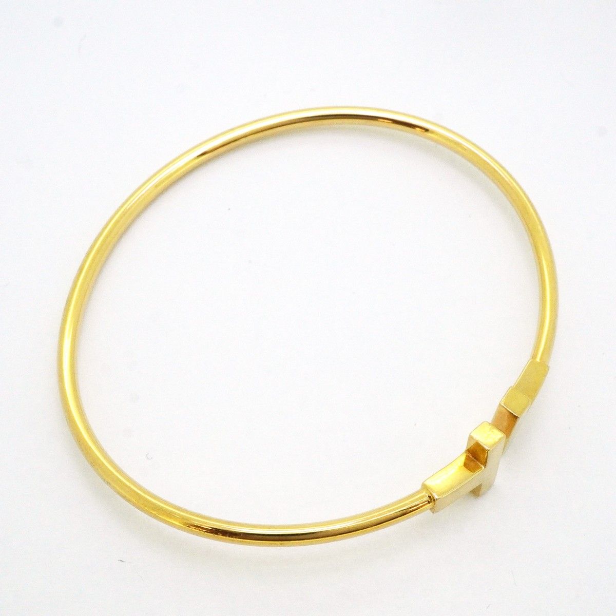 Tiffany & Co Bangle T Wire 18k Yellow Gold Bracelet — view 2