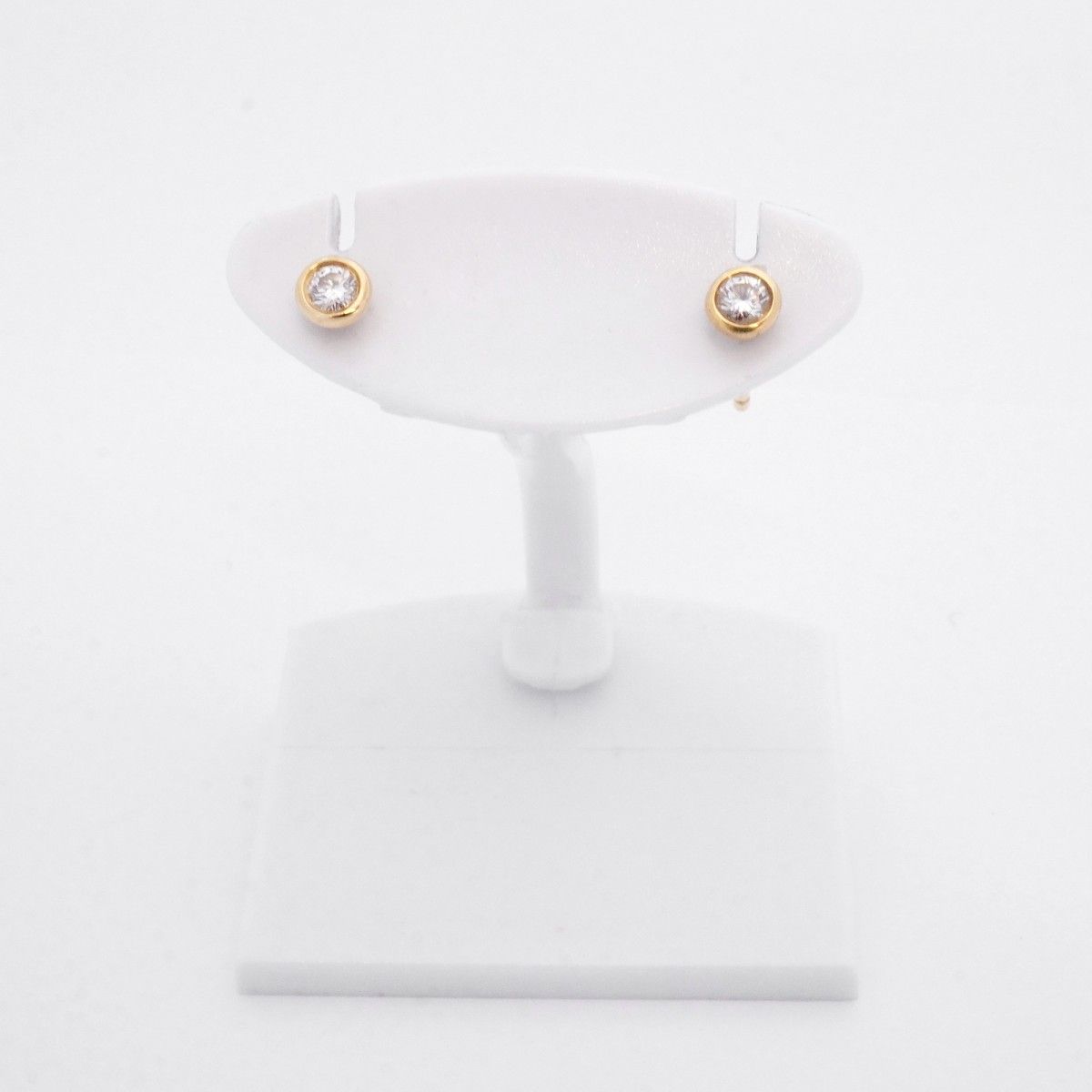 Tiffany & Co Earrings by the Yard 18k Yellow Gold Diamond — view 2