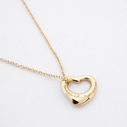 Tiffany & Co Necklace Open Heart 18k Yellow Gold — view 2