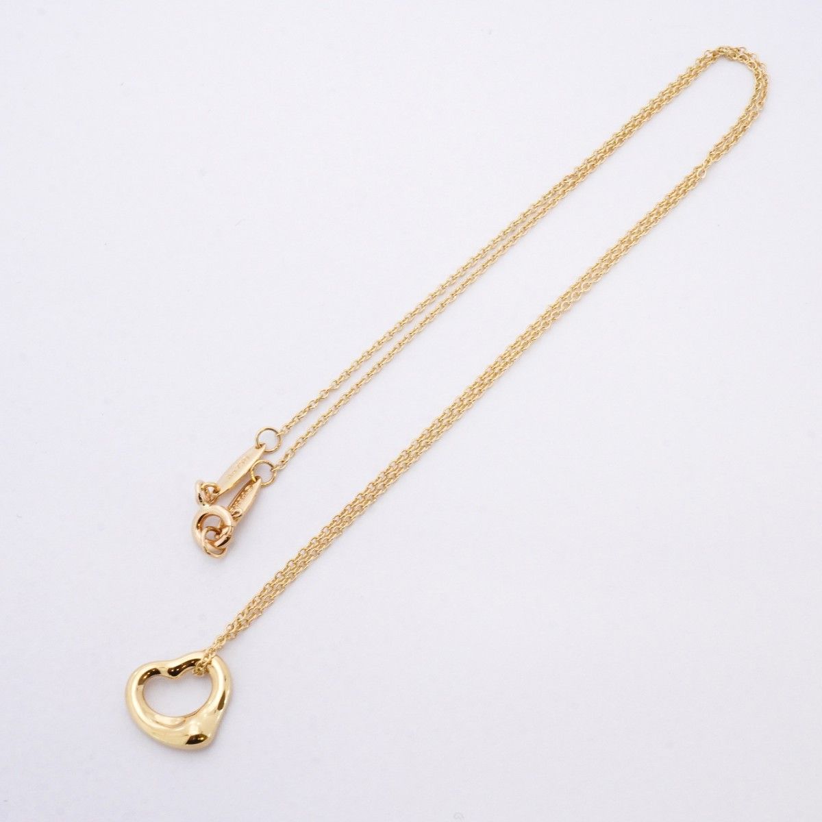 Tiffany & Co Necklace Open Heart 18k Yellow Gold — view 3