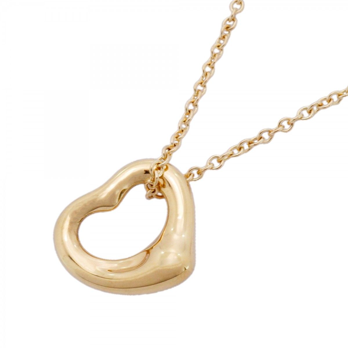Tiffany & Co Necklace Open Heart 18k Yellow Gold