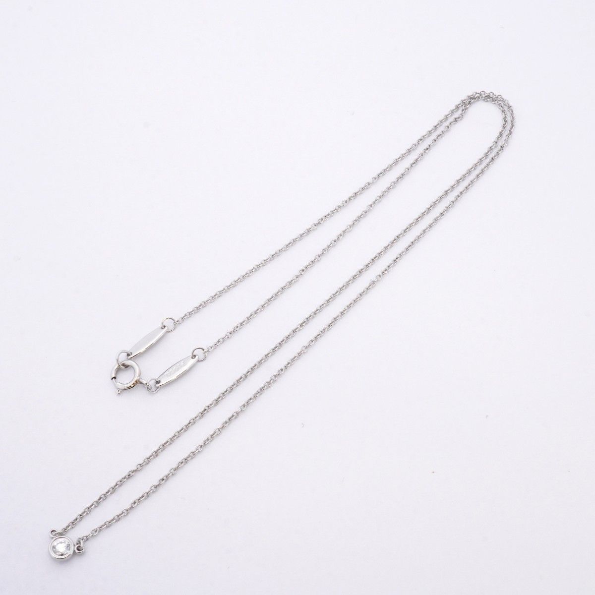 Tiffany & Co Necklace by the Yard Platinum Diamond — view 3
