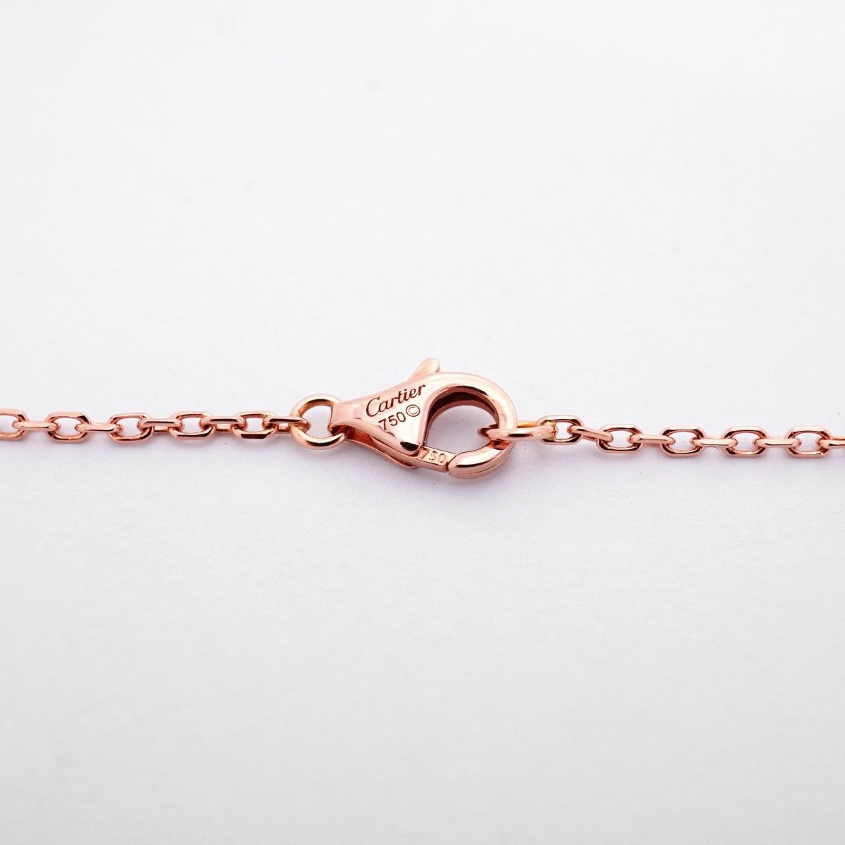 Cartier Necklace C Heart 18k Pink Gold Diamond — view 4