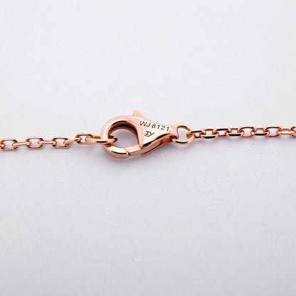 Cartier Necklace C Heart 18k Pink Gold Diamond — view 5