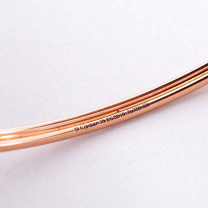 Cartier Bangle Amulet 18k Pink Gold Diamond Onyx Mother of Pearl Black Cles — view 5