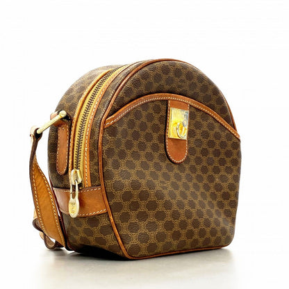 Celine Shoulder Bag Macadam Brown Gold — view 2