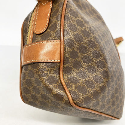 Celine Shoulder Bag Macadam Brown Gold — view 6