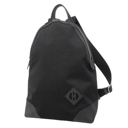 Hermes Backpack Sac a Dos All Swift Toile Bivack Black Silver