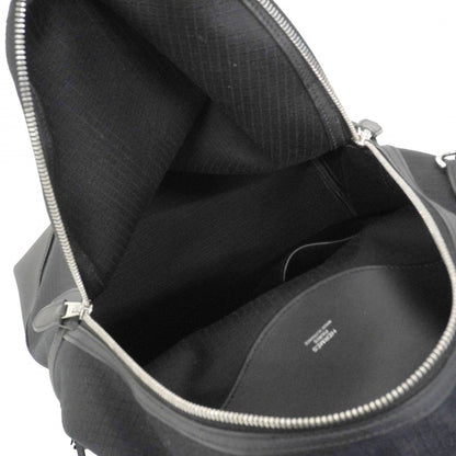 Hermes Backpack Sac a Dos All Swift Toile Bivack Black Silver — view 4