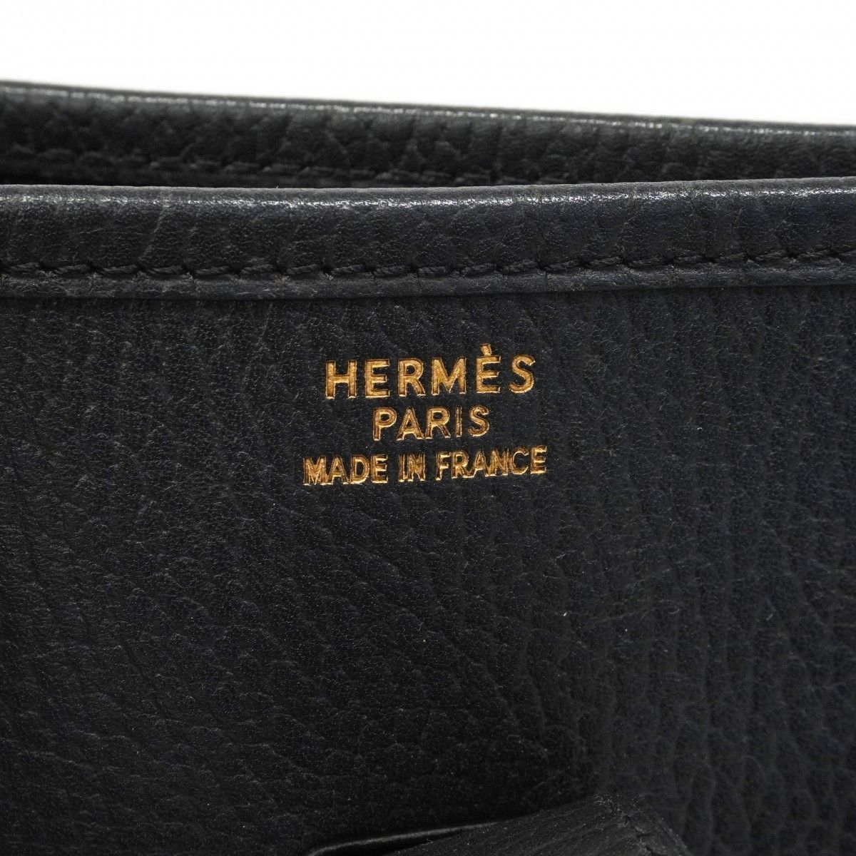 Hermes Shoulder Bag Evelyne Ardennes Black Gold — view 5