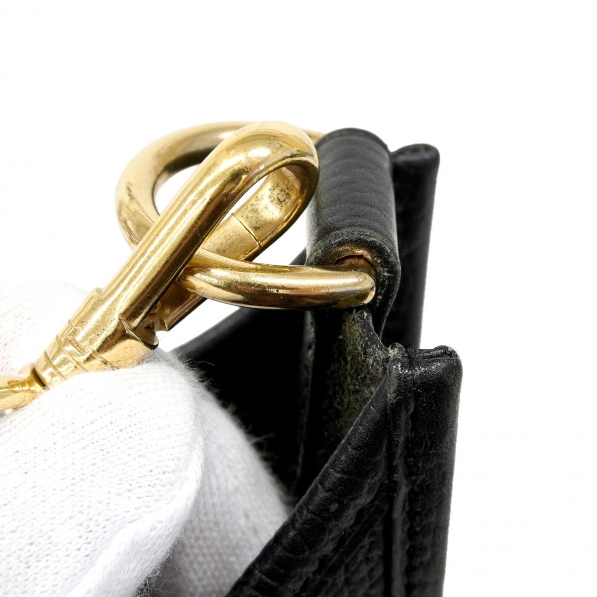 Hermes Shoulder Bag Evelyne Ardennes Black Gold — view 8