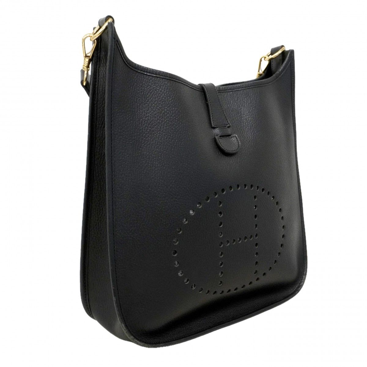 Hermes Shoulder Bag Evelyne Ardennes Black Gold — view 2