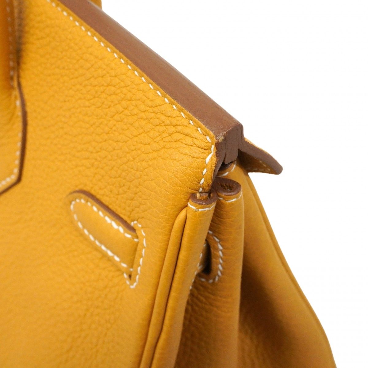 Hermes Handbag Birkin 25 Togo Natural Sable Gold — view 7