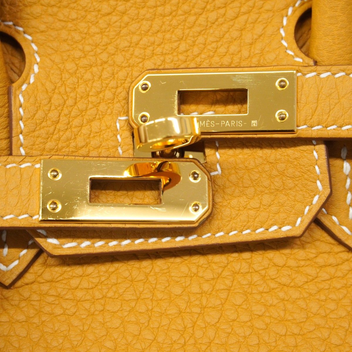 Hermes Handbag Birkin 25 Togo Natural Sable Gold — view 8