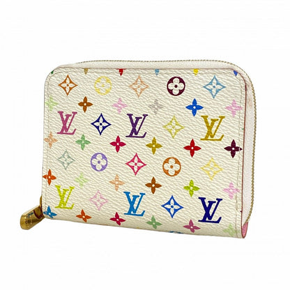 Louis Vuitton Coin Case Monogram Multicolor Zippy Purse Blanc Rich