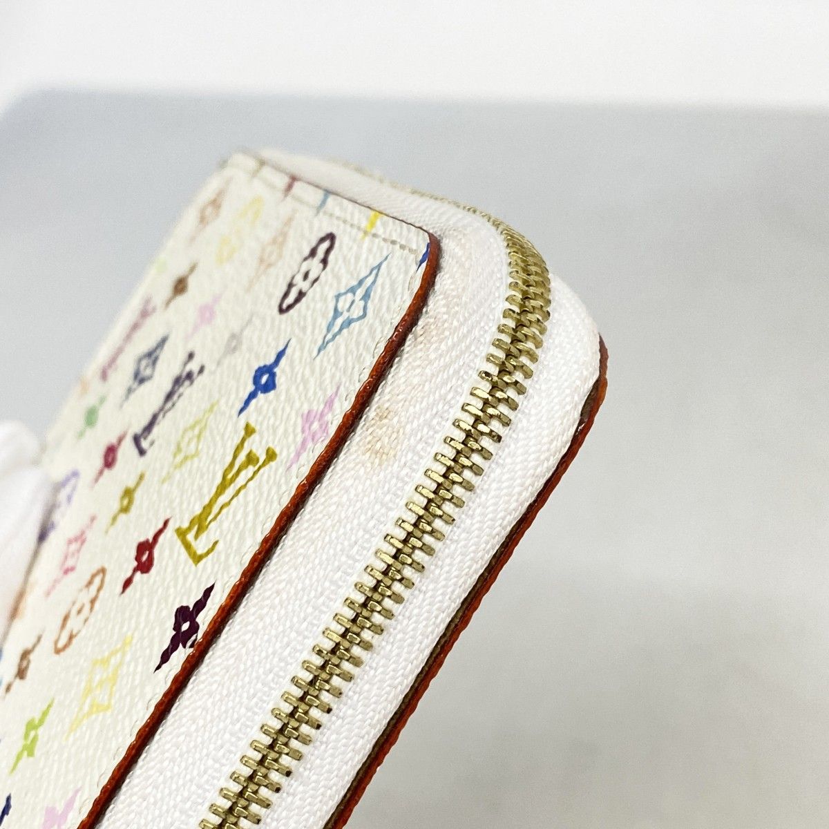Louis Vuitton Coin Case Monogram Multicolor Zippy Purse Blanc Rich — view 5