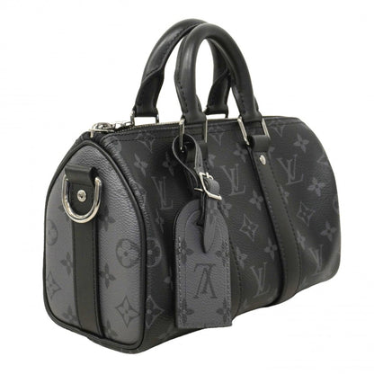 Louis Vuitton Handbag Monogram Eclipse Reverse Keepall Bandouliere 25 Black — view 2