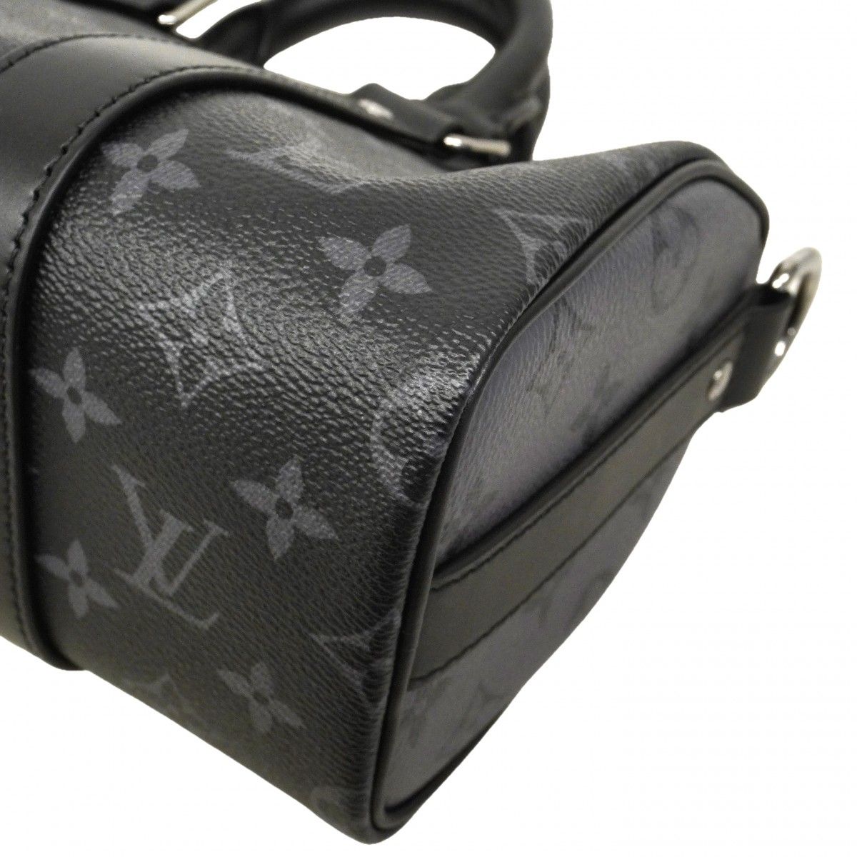 Louis Vuitton Handbag Monogram Eclipse Reverse Keepall Bandouliere 25 Black — view 6